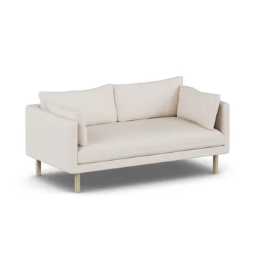 Linnevik sofa - Same Off White 6671-dąb olejowany na biało, 2-osobowa, bez falbany - 1898