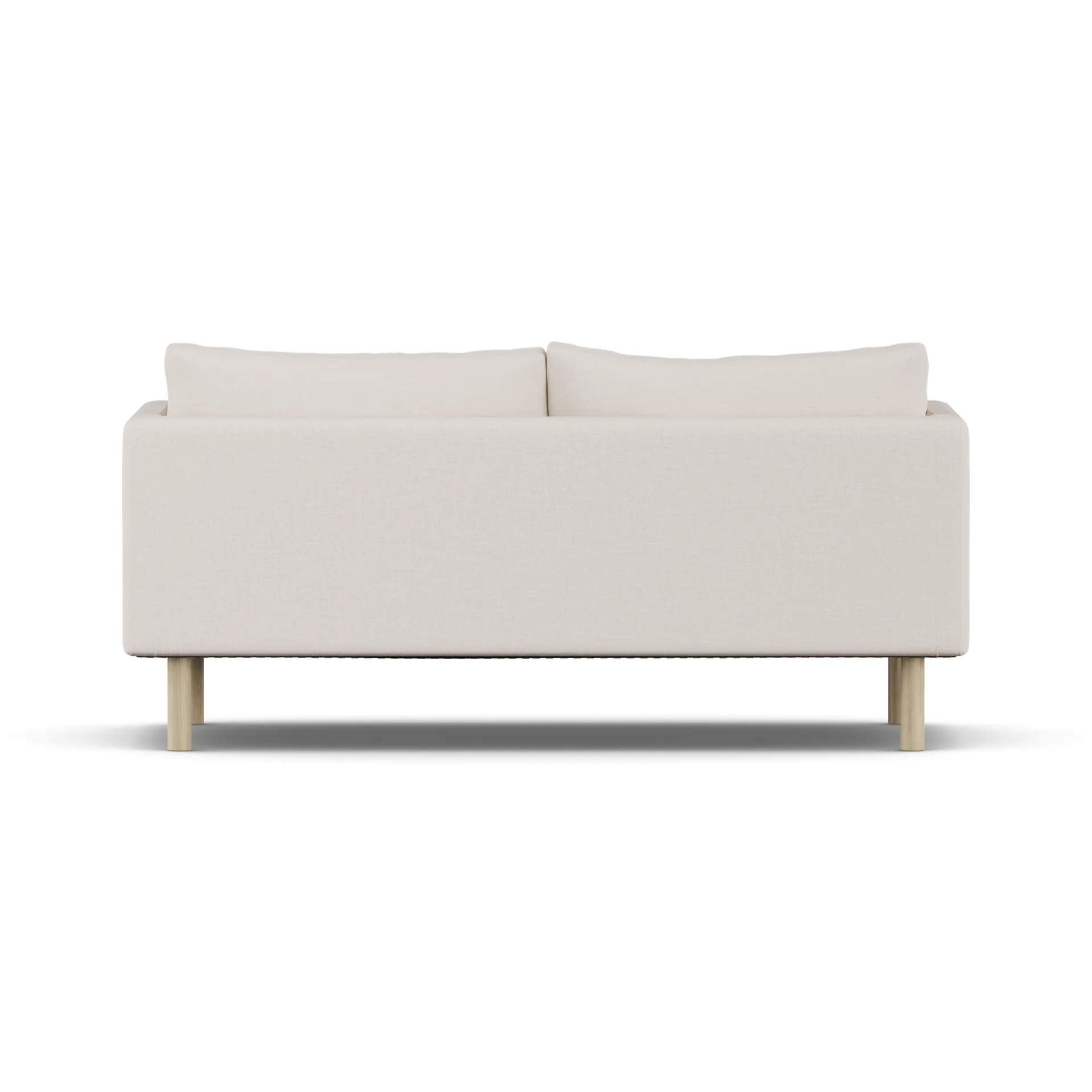 Linnevik sofa, Same Off White 6671-dąb olejowany na biało, 2-osobowa, bez falbany 1898