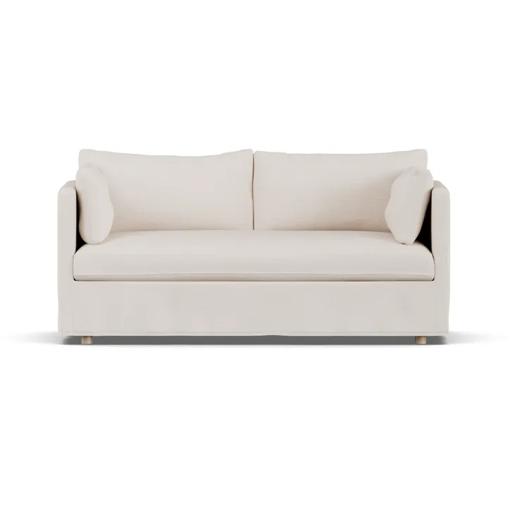 Linnevik sofa - Same Off White 6671-dąb olejowany na biało, 2-osobowa, z falbaną - 1898