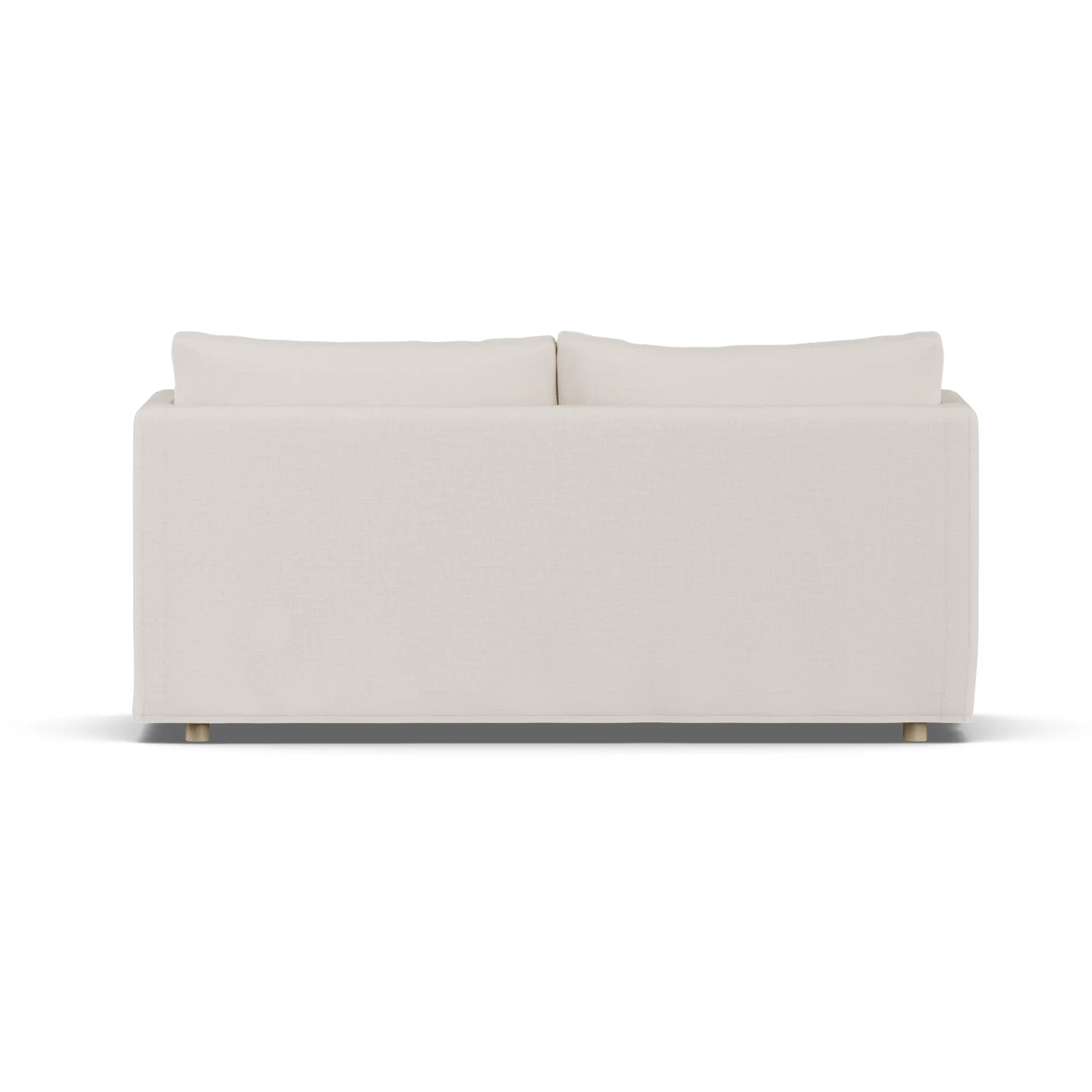 Linnevik sofa, Same Off White 6671-dąb olejowany na biało, 2-osobowa, z falbaną 1898