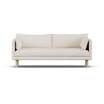 Linnevik sofa - Same Off White 6671-dąb olejowany na biało, 3-osobowa, bez falbany - 1898