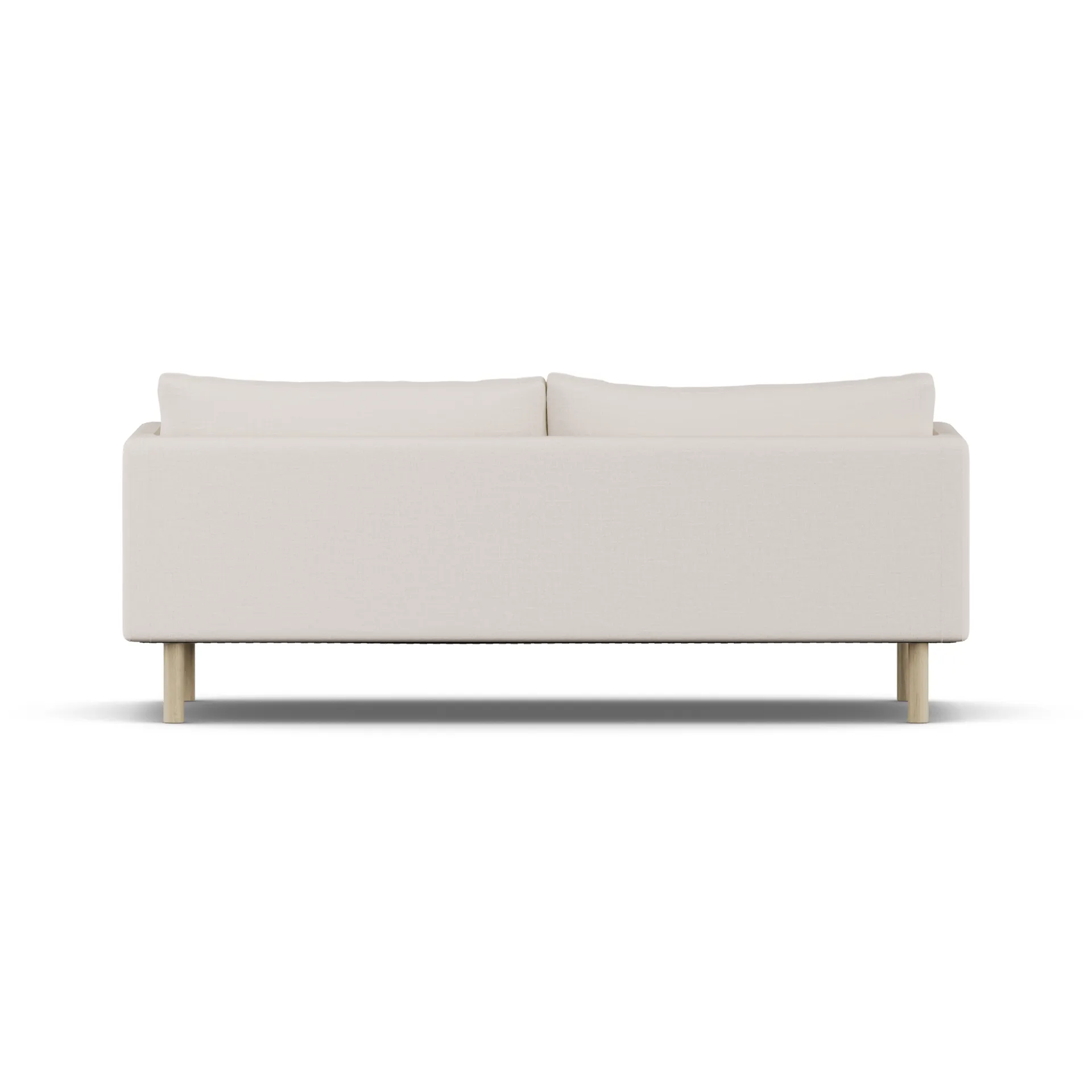 Linnevik sofa, Same Off White 6671-dąb olejowany na biało, 3-osobowa, bez falbany 1898