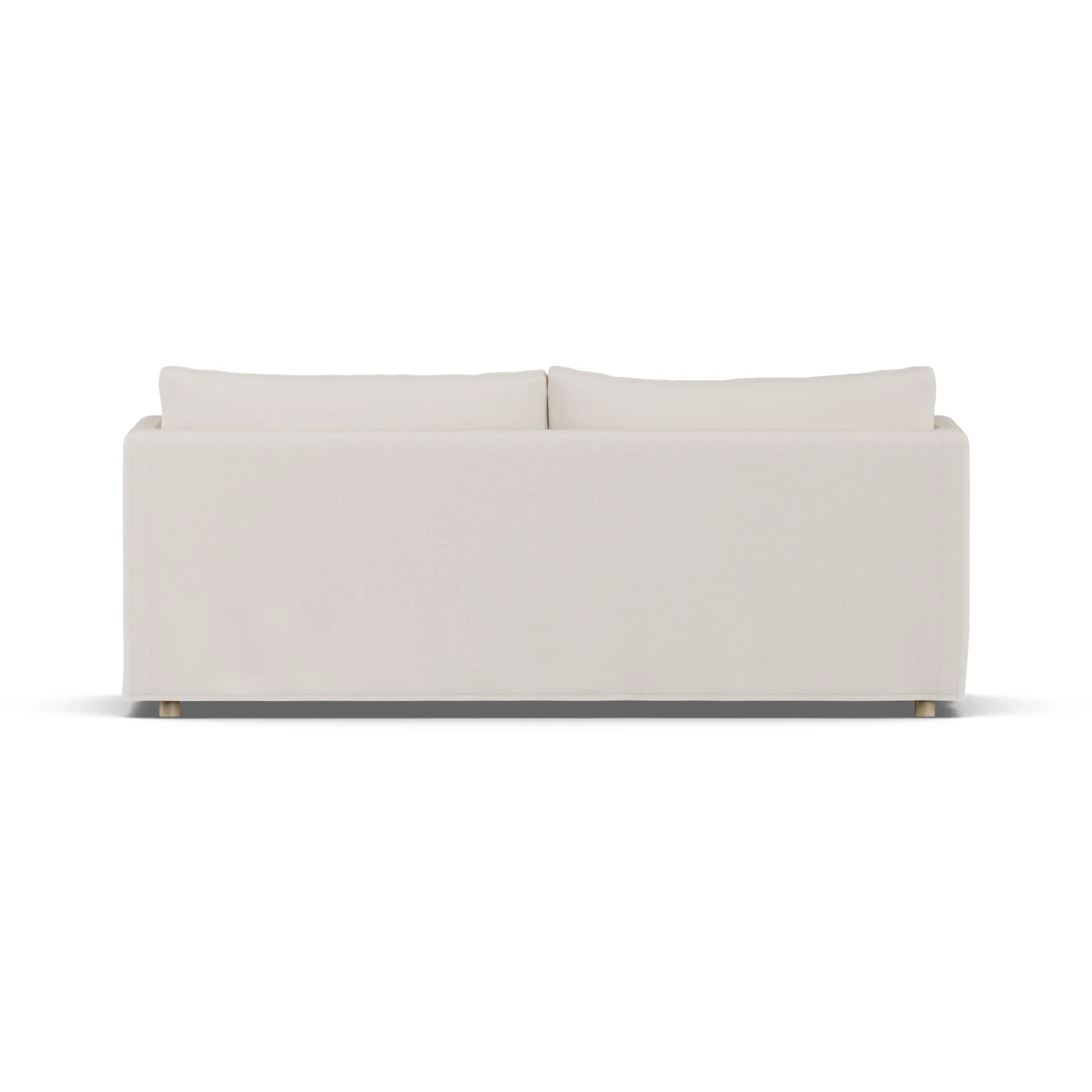 Linnevik sofa, Same Off White 6671-dąb olejowany na biało, 3-osobowa, z falbaną 1898
