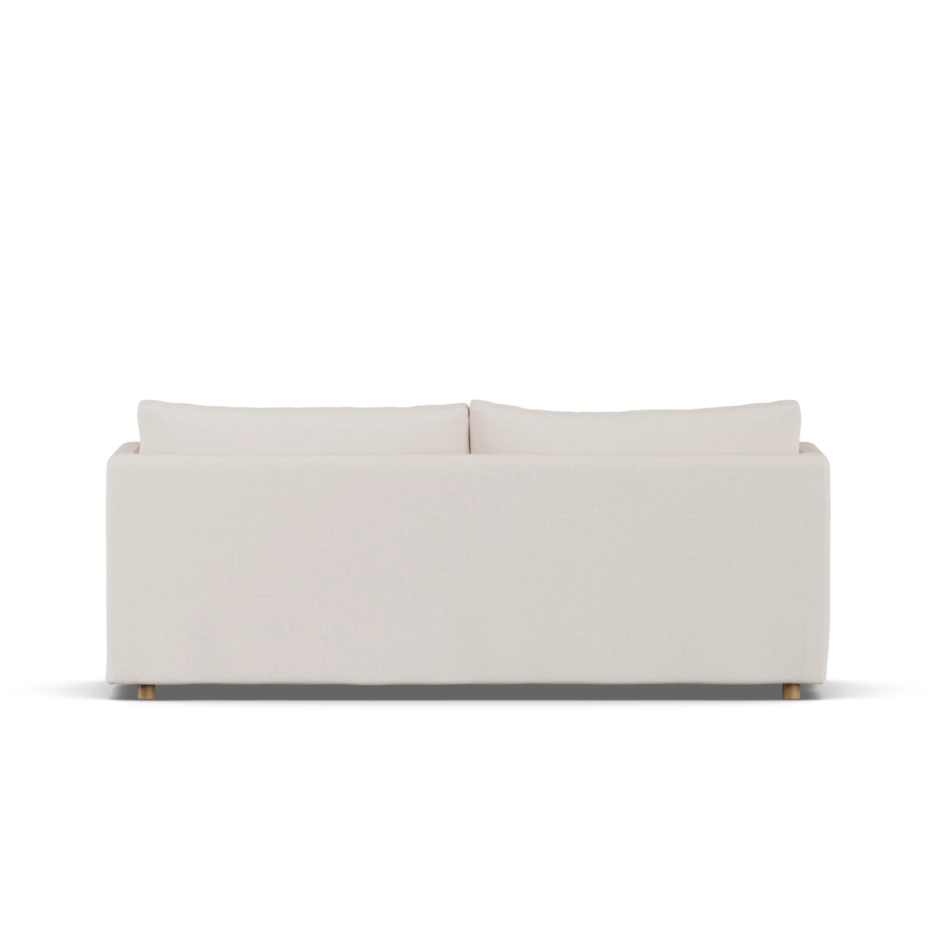 Linnevik sofa, Same Off White 6671-dąb olejowany na biało, 3-osobowa, z falbaną 1898