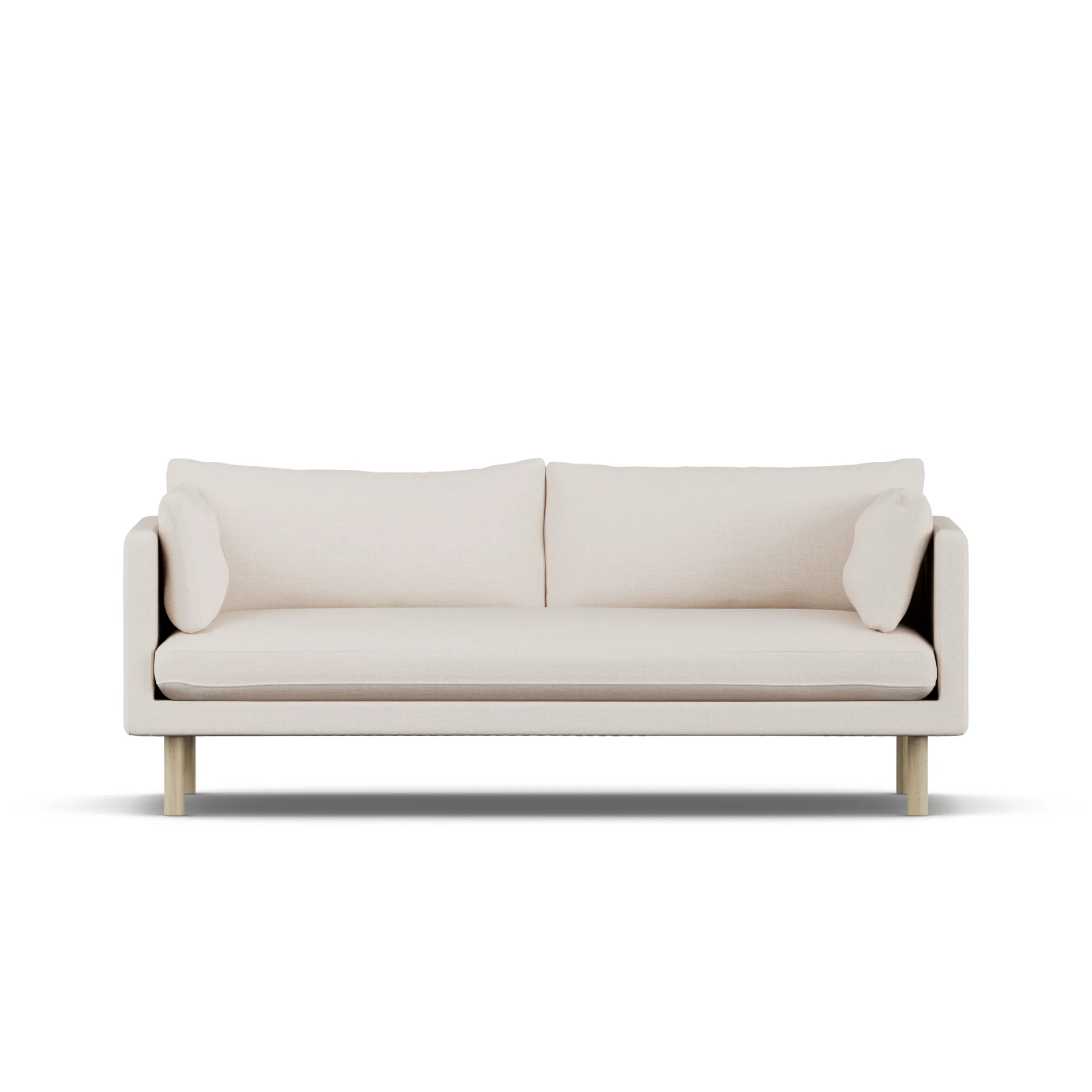 Linnevik sofa, Same Off White 6671-dąb olejowany na biało, 3-osobowa 1898