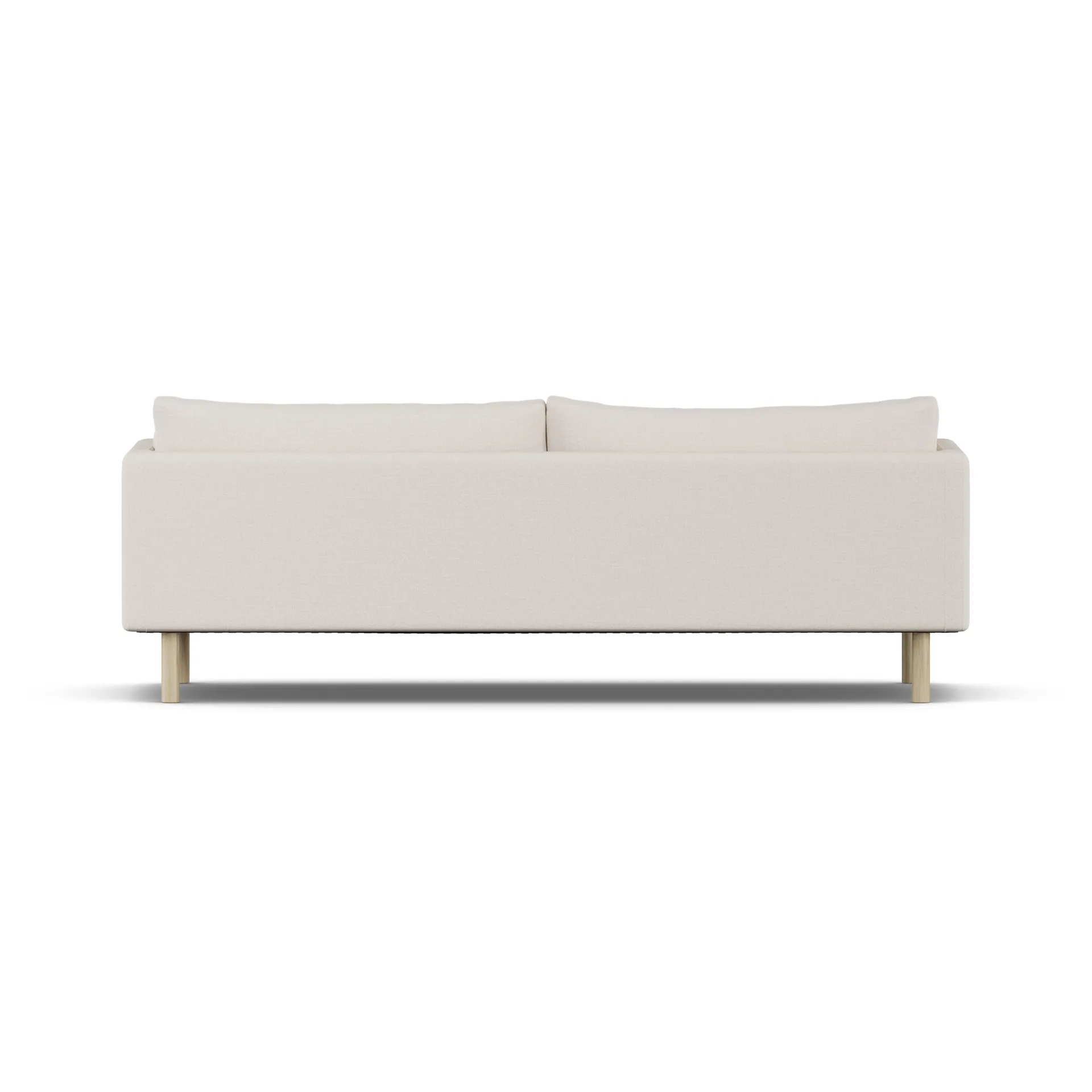 Linnevik sofa, Same Off White 6671-dąb olejowany na biało, 4-osobowa, bez falbany 1898