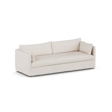 Linnevik sofa - Same Off White 6671-dąb olejowany na biało, 4-osobowa, z falbaną - 1898