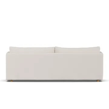 Linnevik sofa - Same Off White 6671-dąb olejowany na biało, 4-osobowa, z falbaną - 1898