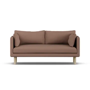 Linnevik sofa - Same Rust 6675-dąb olejowany na biało, 2-osobowa, bez falbany - 1898