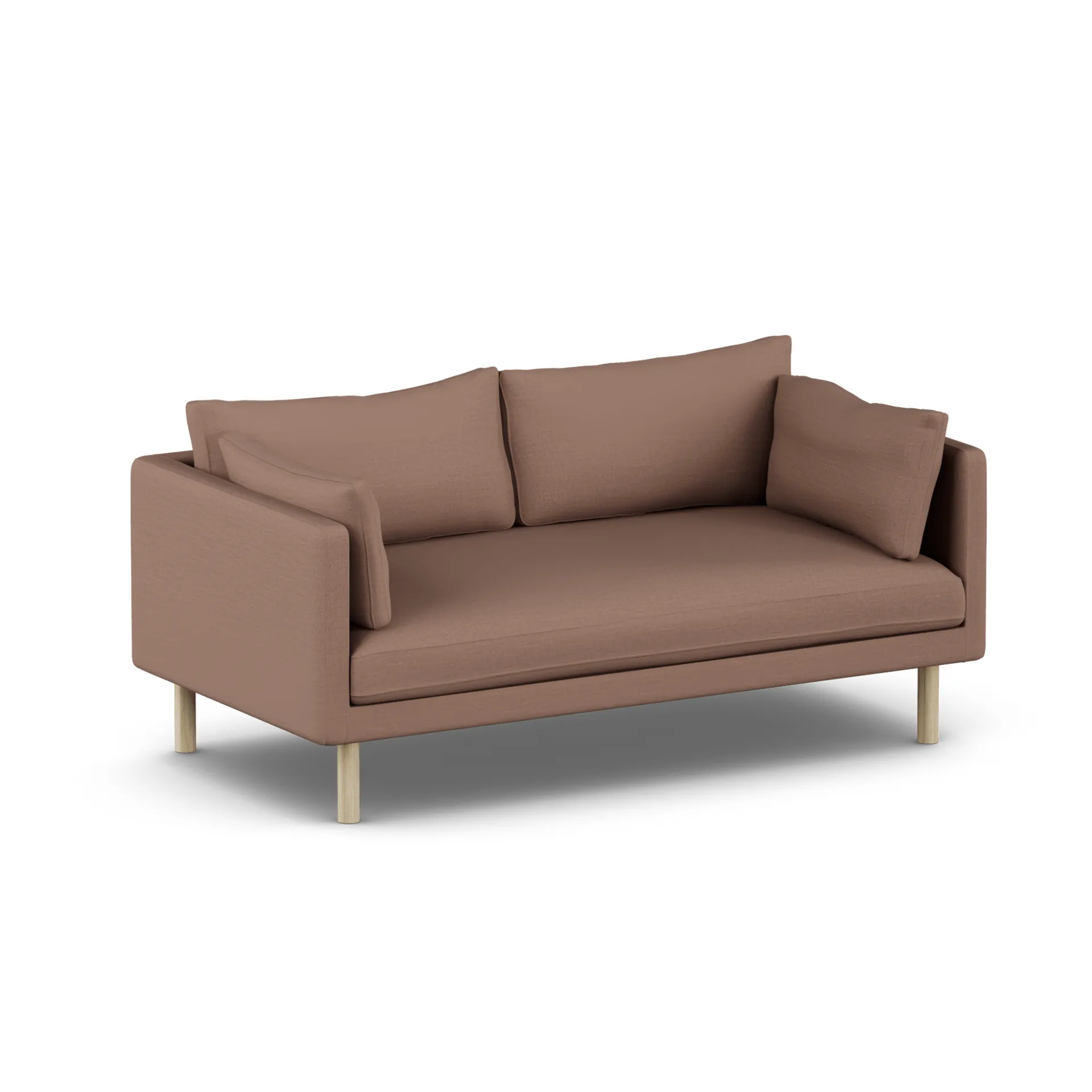 Linnevik sofa, Same Rust 6675-dąb olejowany na biało, 2-osobowa, bez falbany 1898