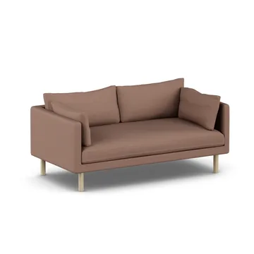 Linnevik sofa - Same Rust 6675-dąb olejowany na biało, 2-osobowa, bez falbany - 1898