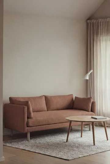 Linnevik sofa - Same Rust 6675-dąb olejowany na biało, 2-osobowa, bez falbany - 1898
