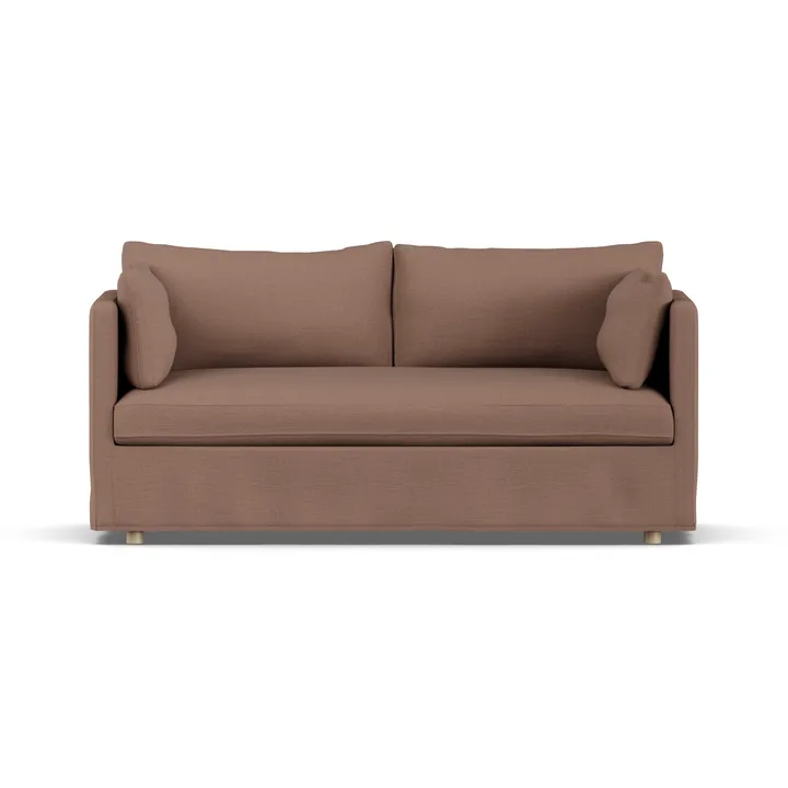 Linnevik sofa - Same Rust 6675-dąb olejowany na biało, 2-osobowa, z falbaną - 1898