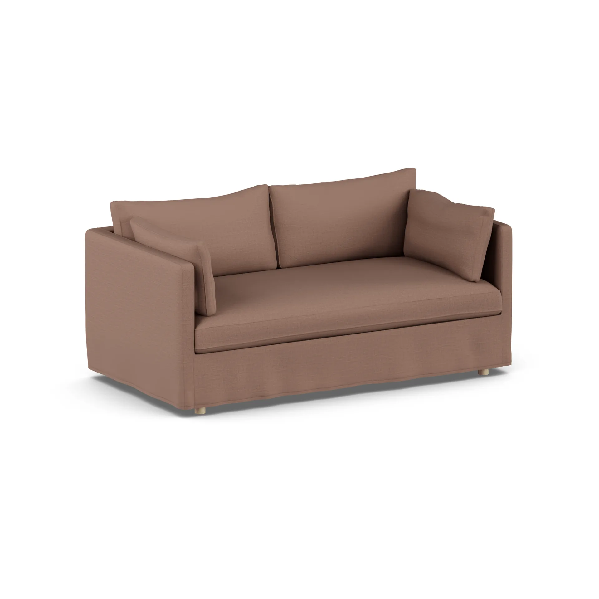 Linnevik sofa, Same Rust 6675-dąb olejowany na biało, 2-osobowa, z falbaną 1898