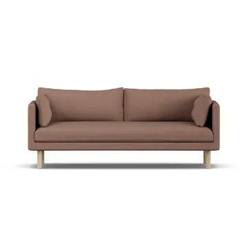 Linnevik sofa - Same Rust 6675-dąb olejowany na biało, 3-osobowa, bez falbany - 1898