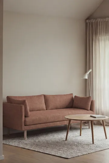 Linnevik sofa - Same Rust 6675-dąb olejowany na biało, 3-osobowa, bez falbany - 1898