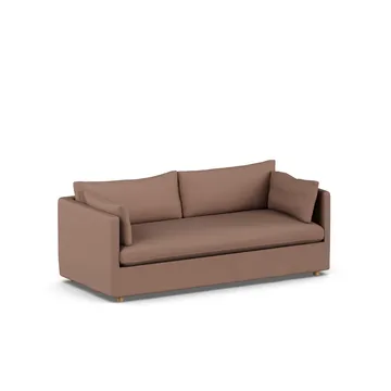 Linnevik sofa - Same Rust 6675-dąb olejowany na biało, 3-osobowa, z falbaną - 1898