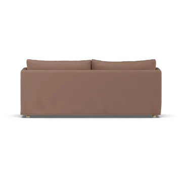 Linnevik sofa - Same Rust 6675-dąb olejowany na biało, 3-osobowa, z falbaną - 1898