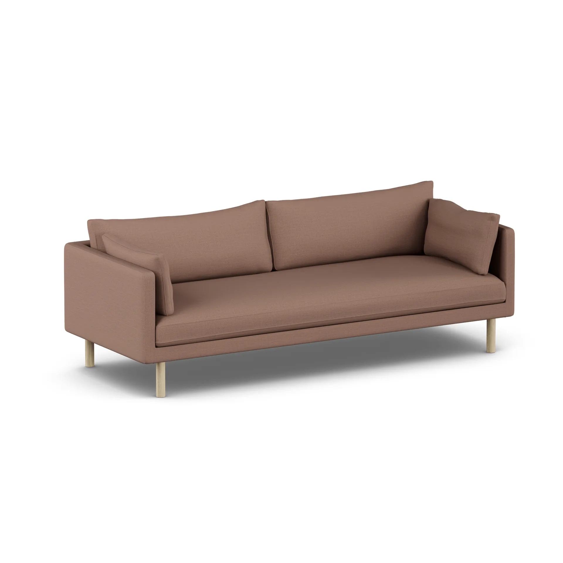 Linnevik sofa, Same Rust 6675-dąb olejowany na biało, 4-osobowa, bez falbany 1898