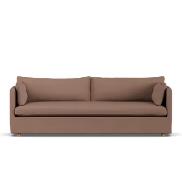 Linnevik sofa - Same Rust 6675-dąb olejowany na biało, 4-osobowa, z falbaną - 1898