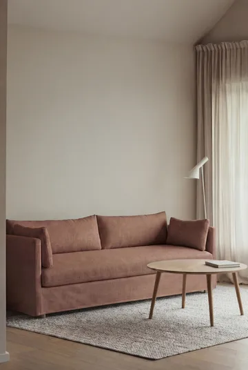 Linnevik sofa - Same Rust 6675-dąb olejowany na biało, 4-osobowa, z falbaną - 1898