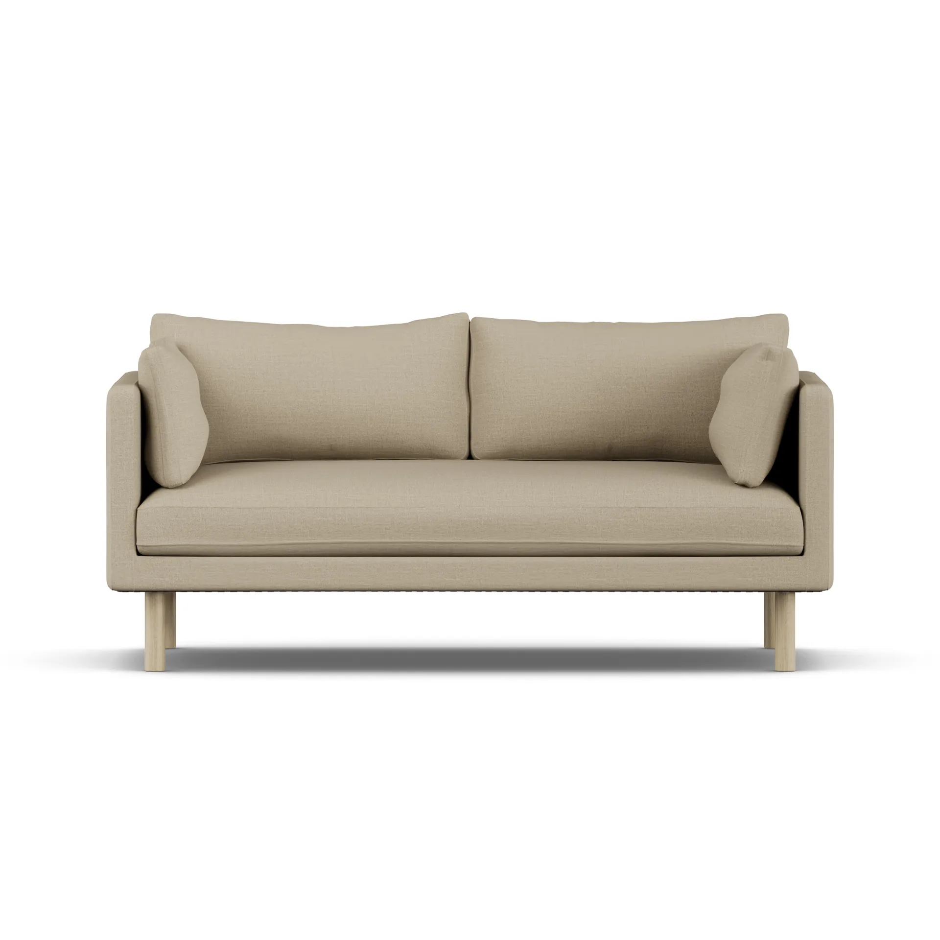 Linnevik sofa, Same Sand 6672-dąb olejowany na biało, 2-osobowa, bez falbany 1898