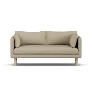 Linnevik sofa - Same Sand 6672-dąb olejowany na biało, 2-osobowa, bez falbany - 1898
