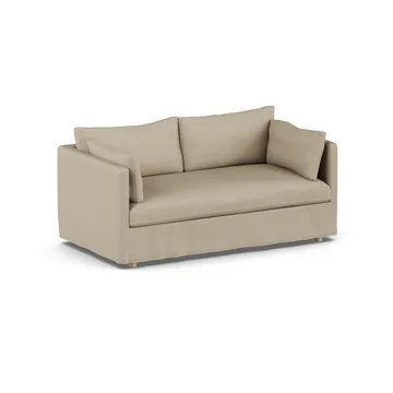 Linnevik sofa - Same Sand 6672-dąb olejowany na biało, 2-osobowa, z falbaną - 1898