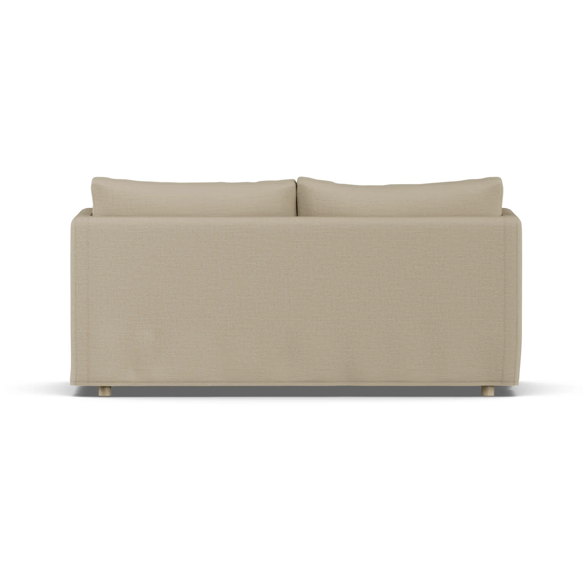 Linnevik sofa, Same Sand 6672-dąb olejowany na biało, 2-osobowa, z falbaną 1898