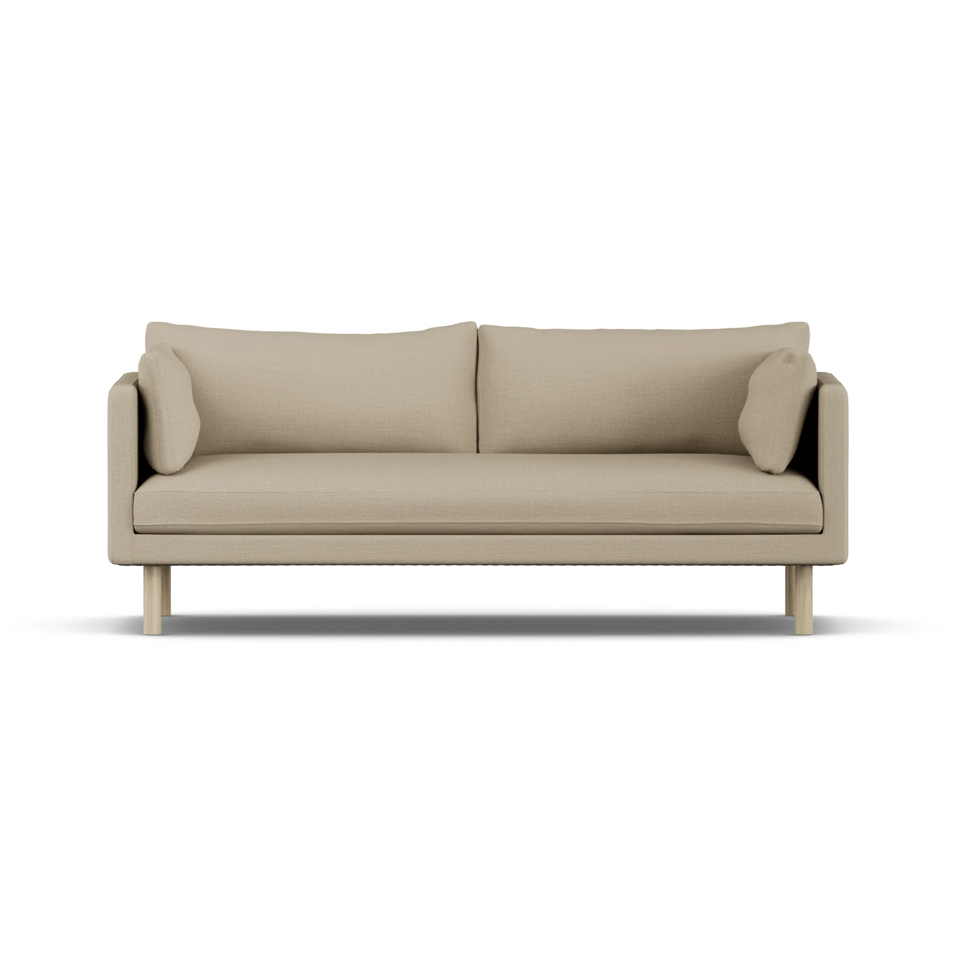 Linnevik sofa, Same Sand 6672-dąb olejowany na biało, 3-osobowa, bez falbany 1898