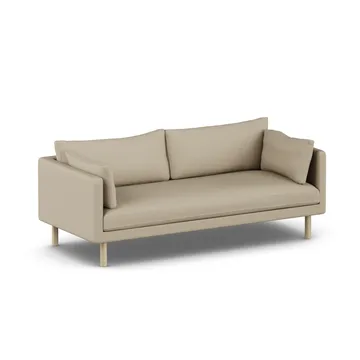 Linnevik sofa - Same Sand 6672-dąb olejowany na biało, 3-osobowa, bez falbany - 1898