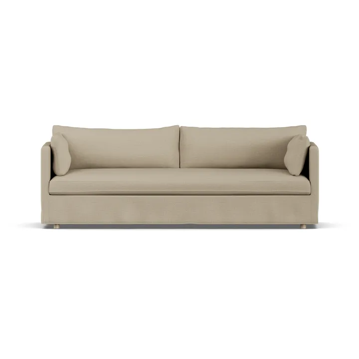 Linnevik sofa - Same Sand 6672-dąb olejowany na biało, 4-osobowa, z falbaną - 1898