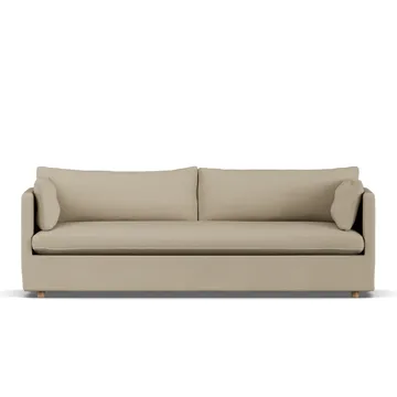 Linnevik sofa - Same Sand 6672-dąb olejowany na biało, 4-osobowa, z falbaną - 1898