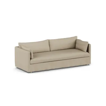 Linnevik sofa - Same Sand 6672-dąb olejowany na biało, 4-osobowa, z falbaną - 1898
