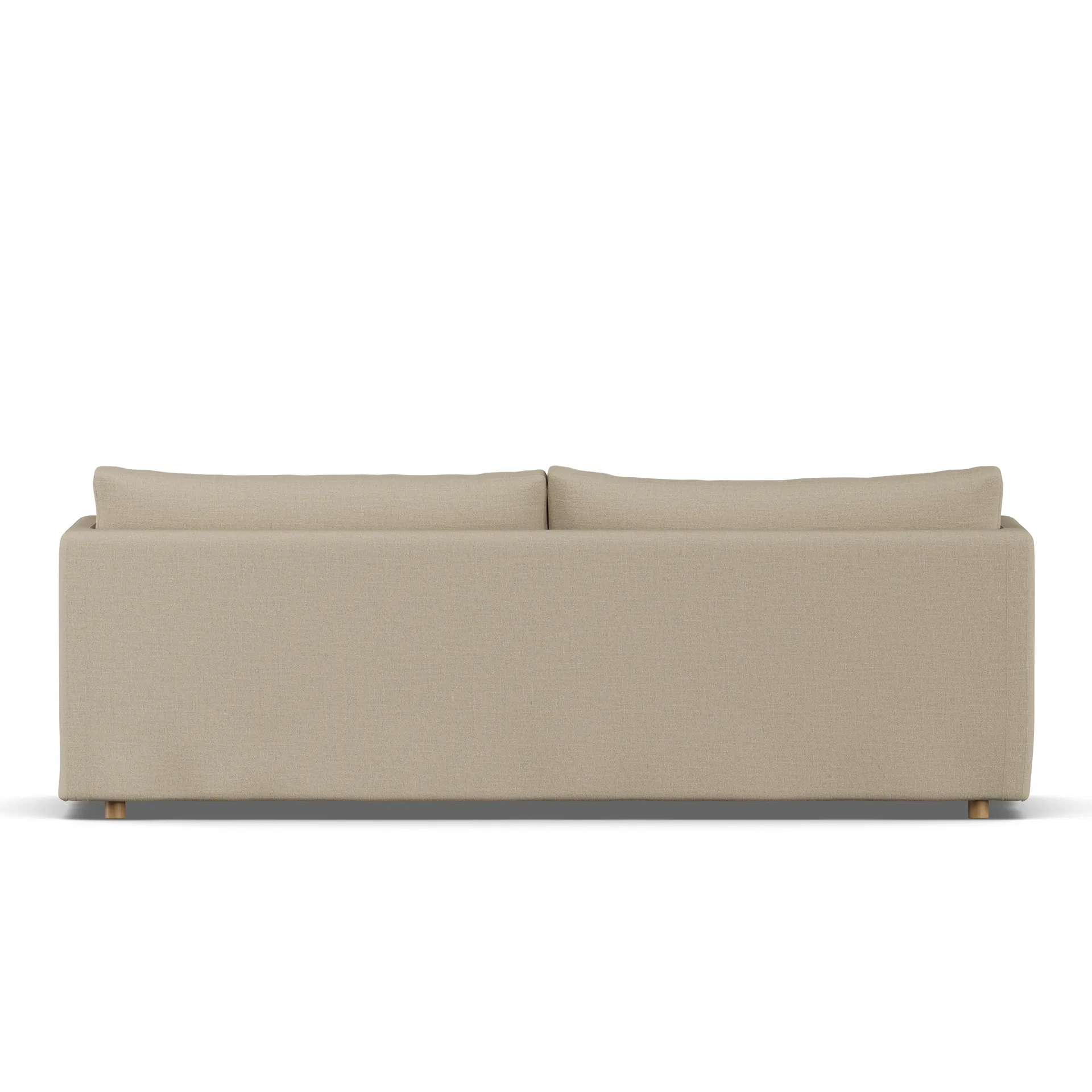 Linnevik sofa, Same Sand 6672-dąb olejowany na biało, 4-osobowa, z falbaną 1898