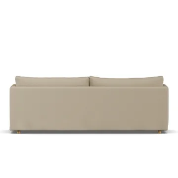 Linnevik sofa - Same Sand 6672-dąb olejowany na biało, 4-osobowa, z falbaną - 1898