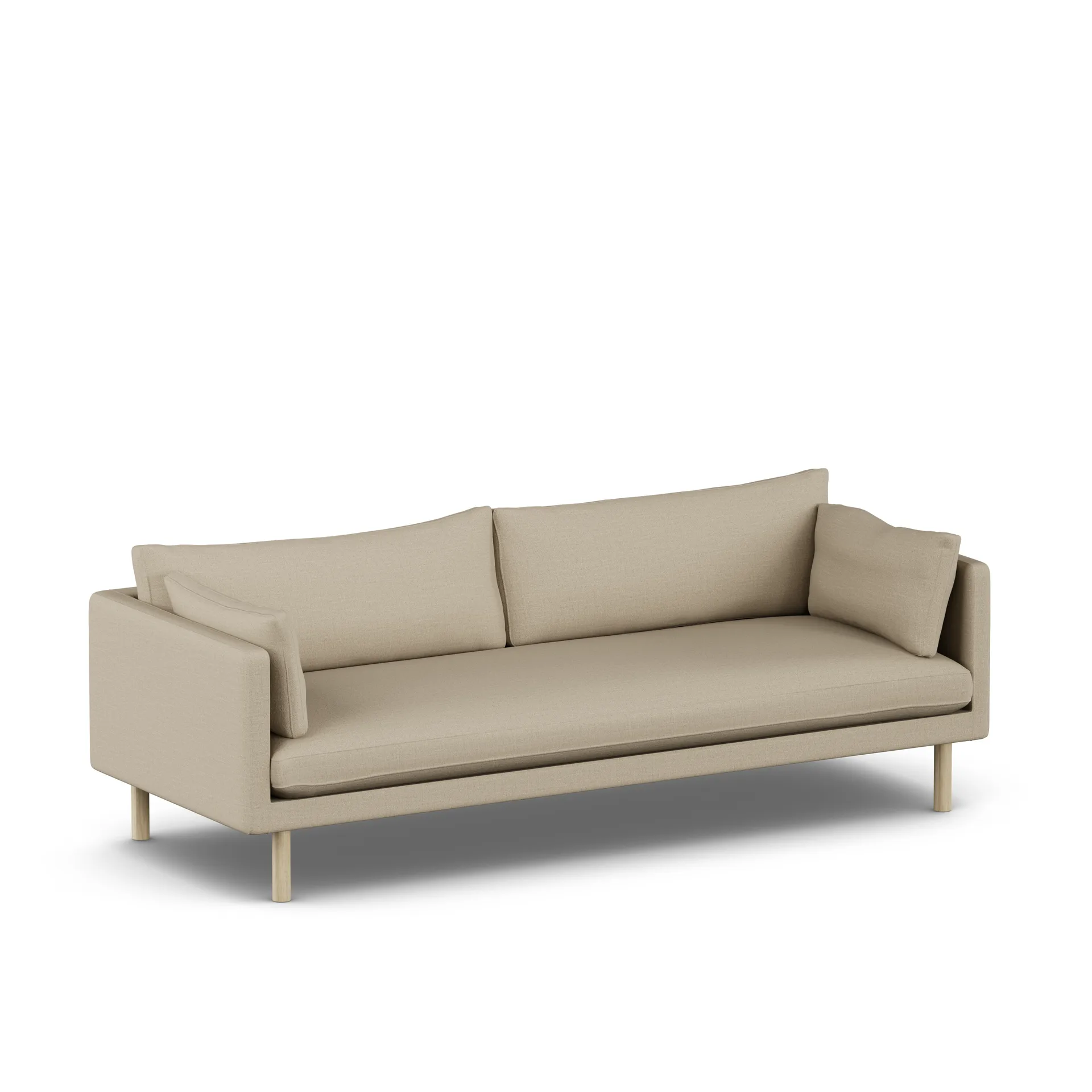 Linnevik sofa, Same Sand 6672-dąb olejowany na biało, 4-osobowa 1898