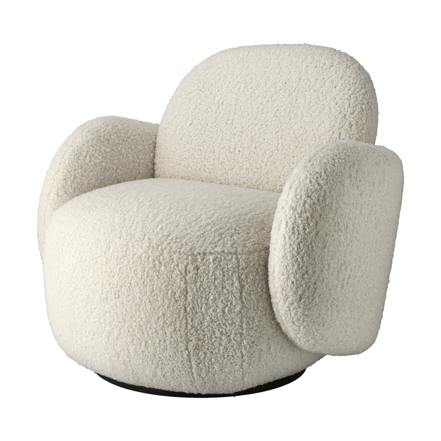 1898 Mo fotel z funkcją obrotu Glore white | Skandynawski Design | Fotele i podnóżki | Biały