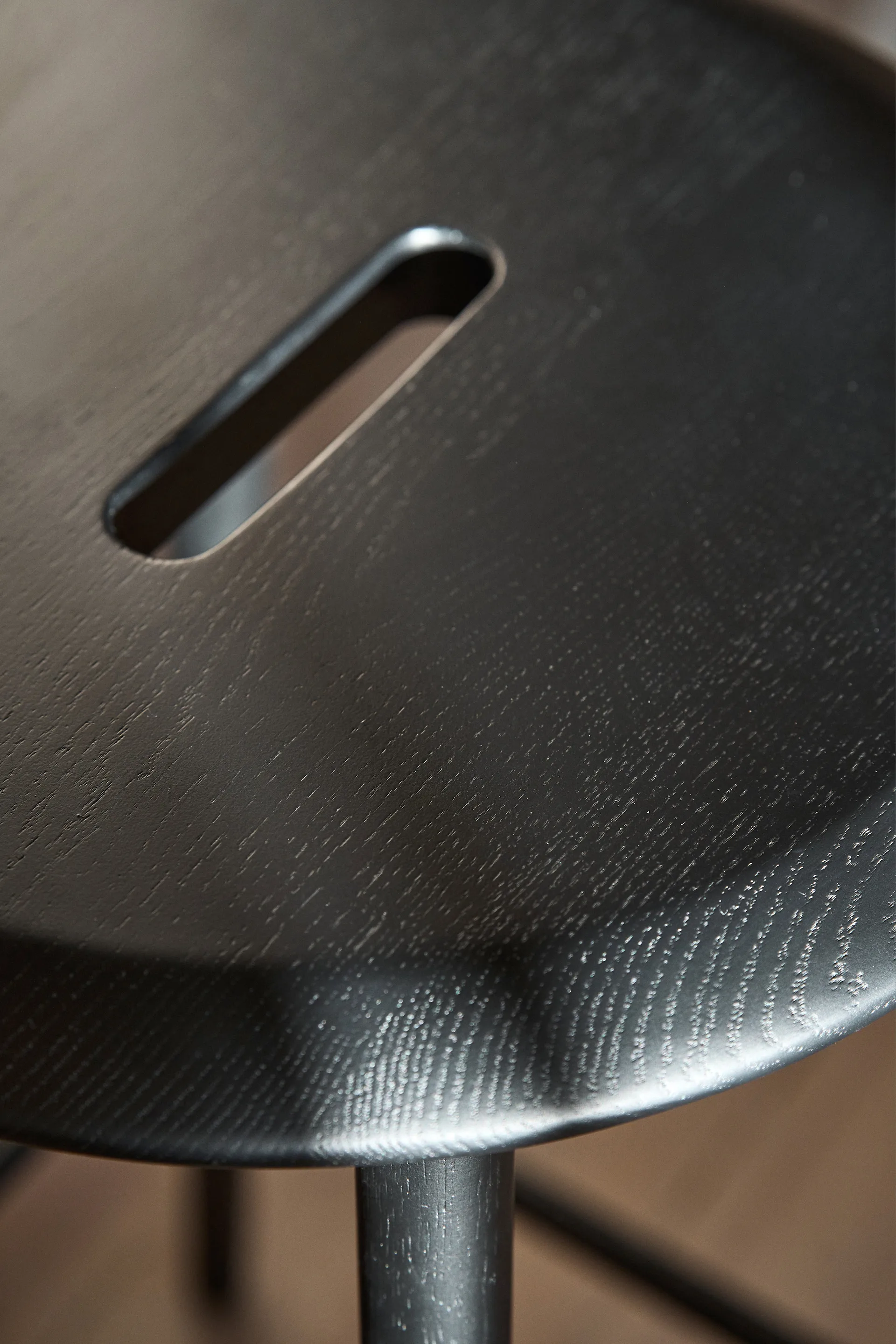 Norrabo barstołdąb 65 cm, Dąb lakierowany na czarno 1898