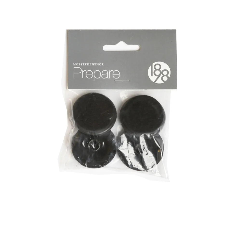 Prepare ochrona podłogi, Nit plastikowy filcowy czarny 37mm 4szt 1898