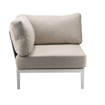 Santander sofa modułowa moduł narożny - Biały-beżowy - 1898