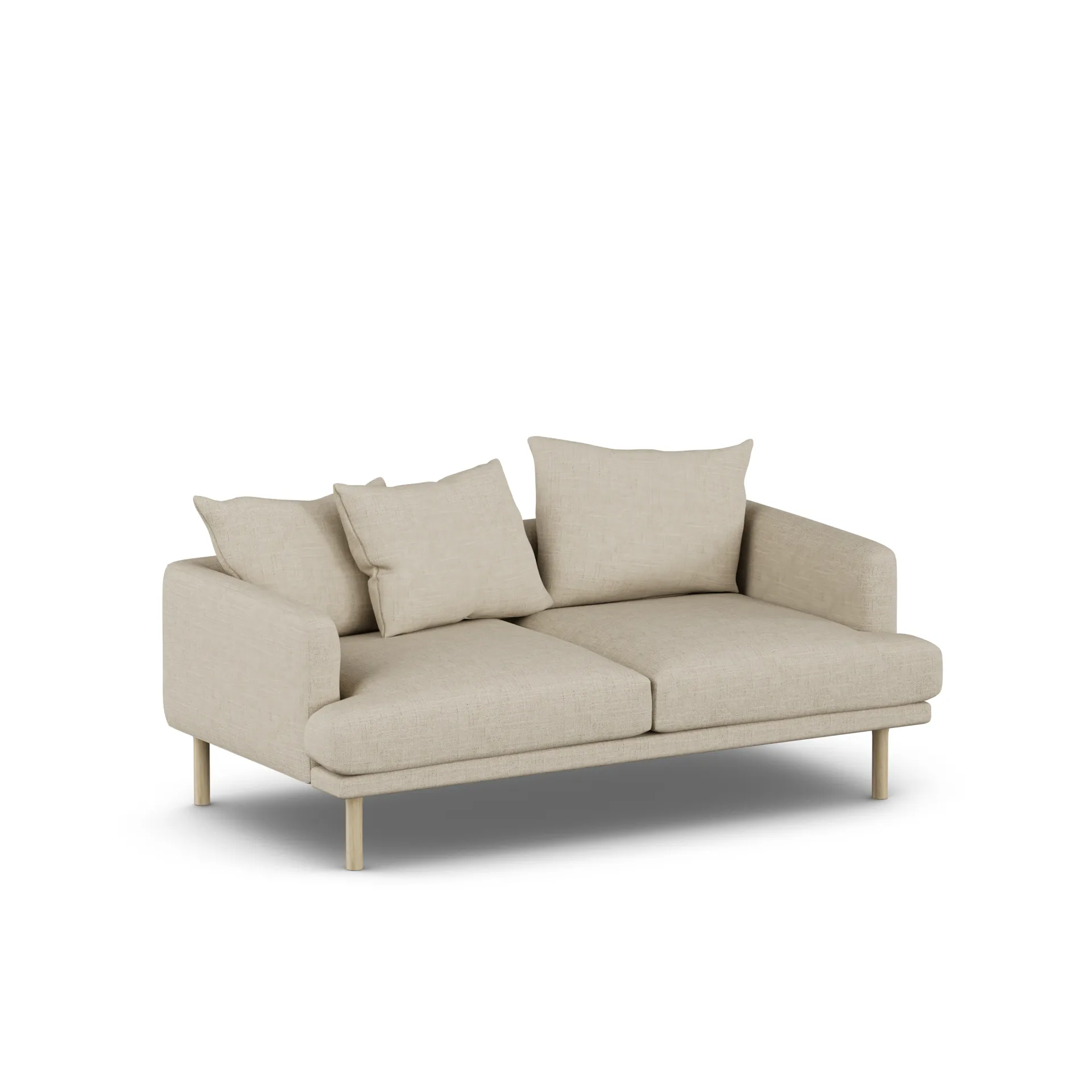 Sjövik sofa, Bern Beige 0341-dąb olejowany na biało, 2,5-osobowa 1898