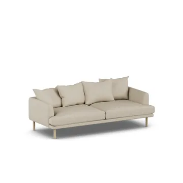 Sjövik sofa - Bern Beige 0341-dąb olejowany na biało, 3-osobowa - 1898