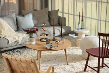 Sjövik sofa - Bern Beige 0341-dąb olejowany na biało, 3-osobowa - 1898