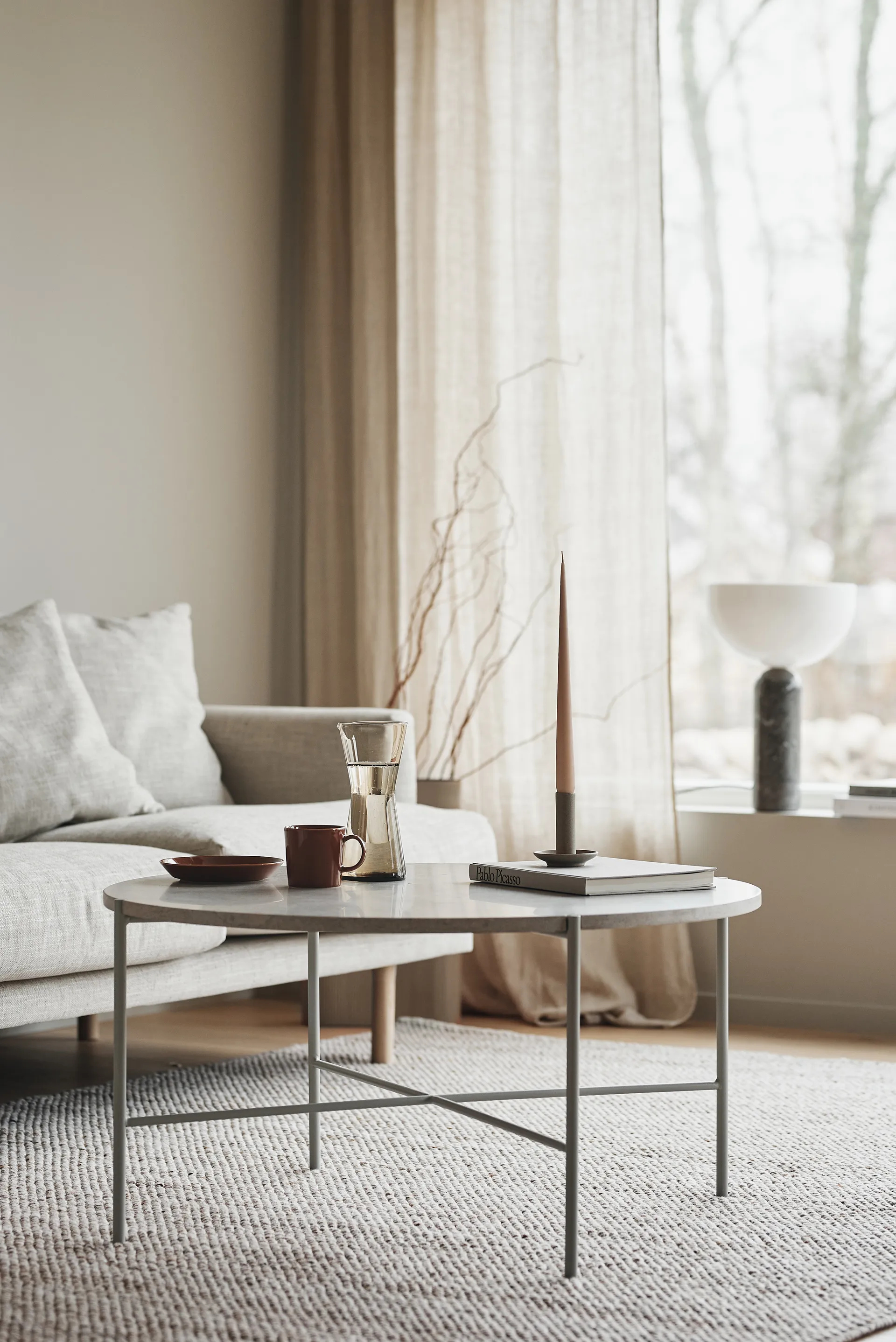 Sjövik sofa, Bern Beige 0341-dąb olejowany na biało, 3,5-osobowa 1898