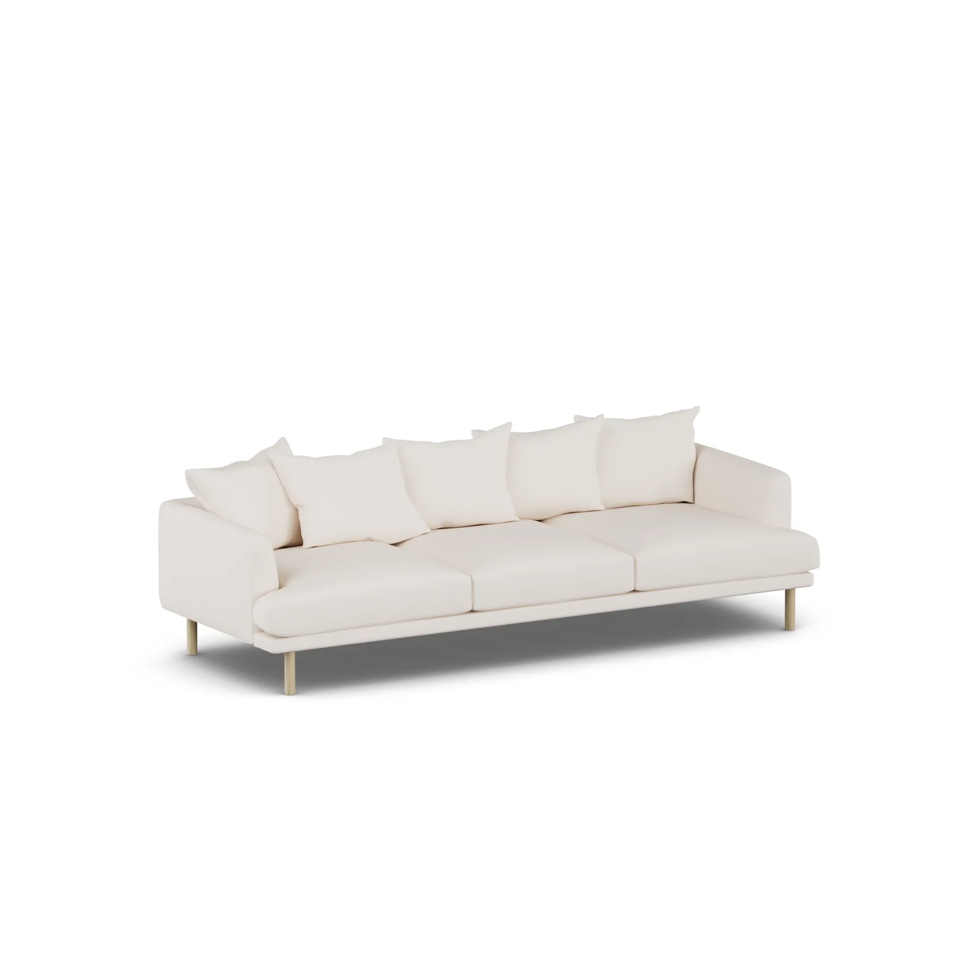Sjövik sofa, Caleido Beige 9600-dąb olejowany na biało, 3,5-osobowa 1898