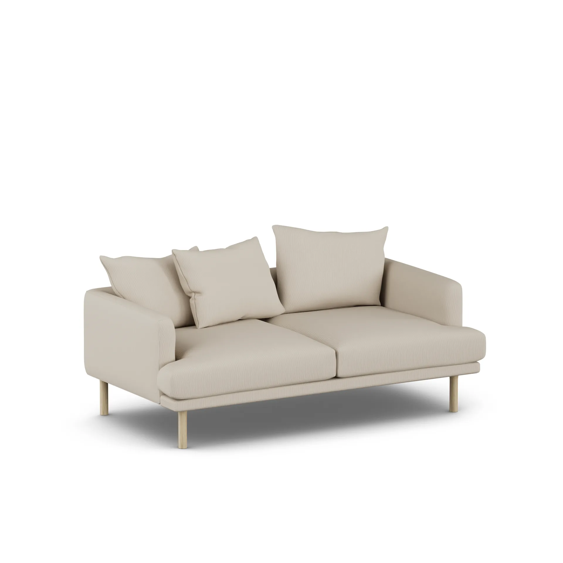 Sjövik sofa, Jump Beige 1956-dąb olejowany na biało, 2,5-osobowa 1898