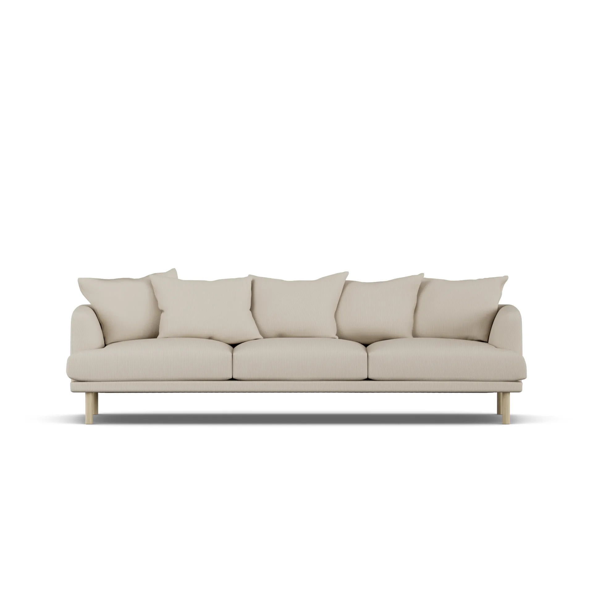Sjövik sofa, Jump Beige 1956-dąb olejowany na biało, 3,5-osobowa 1898