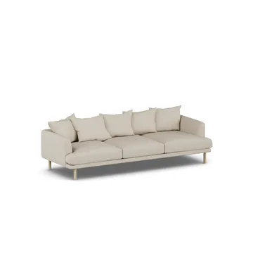 Sjövik sofa - Jump Beige 1956-dąb olejowany na biało, 3,5-osobowa - 1898