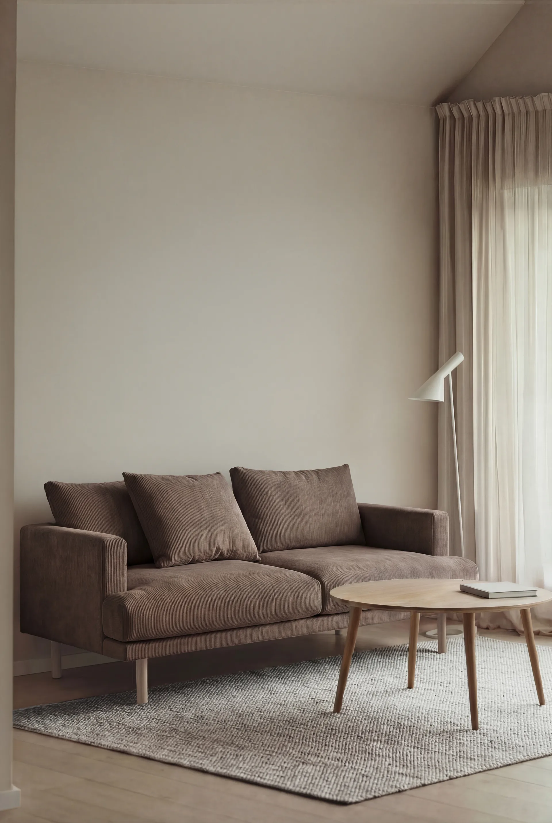 Sjövik sofa, Jump Brown 1955-dąb olejowany na biało, 2,5-osobowa 1898